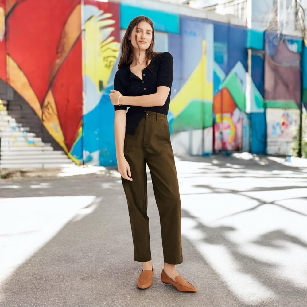 Madewell Camp Pants, Kale, Women’s Small - Picture 9 of 9